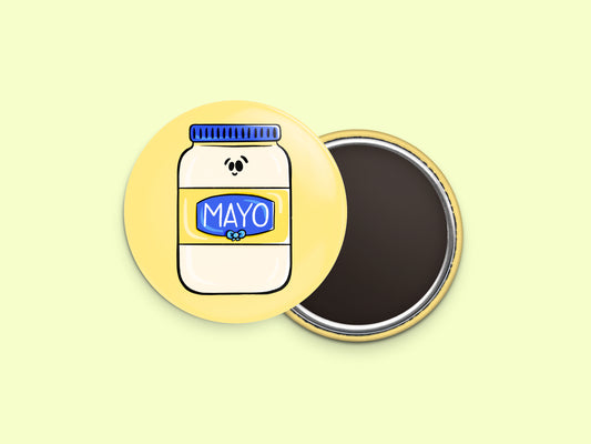 Mayonnaise Button Fridge Magnet