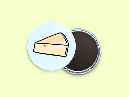 Parmesan Cheese Button Fridge Magnet