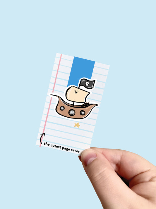 Pirate Ship Magnetic Bookmark