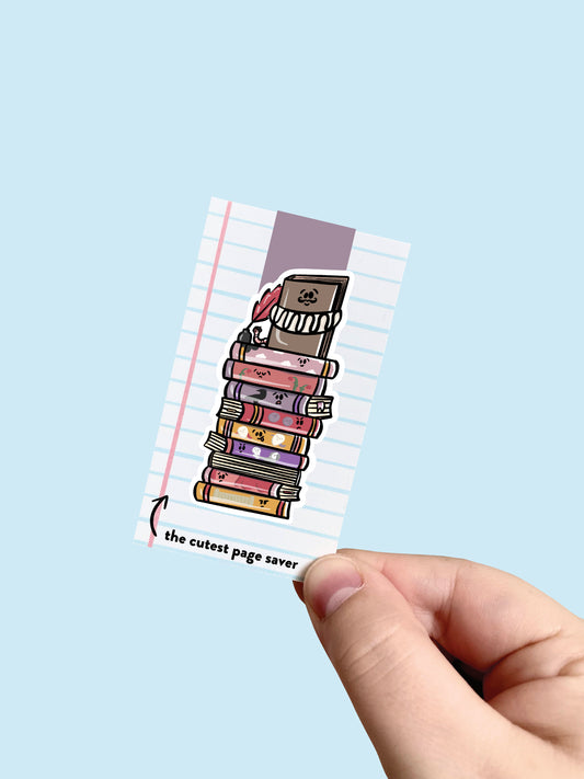 Poetry Book Stack Magnetic Bookmark