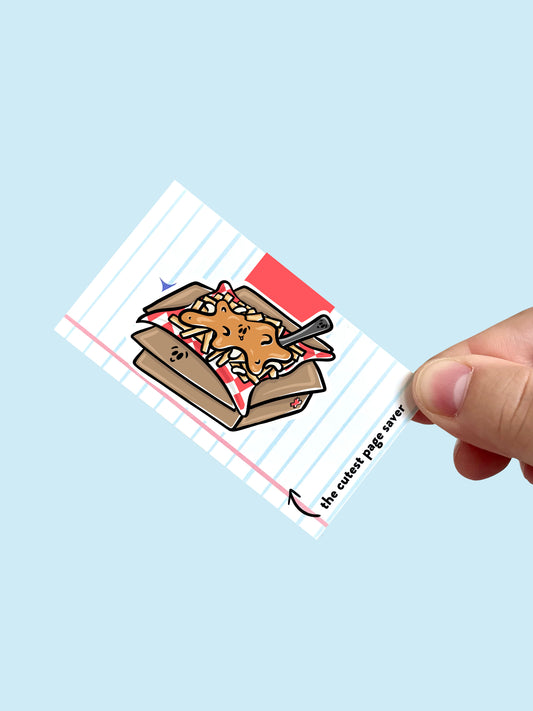Poutine Magnetic Bookmark