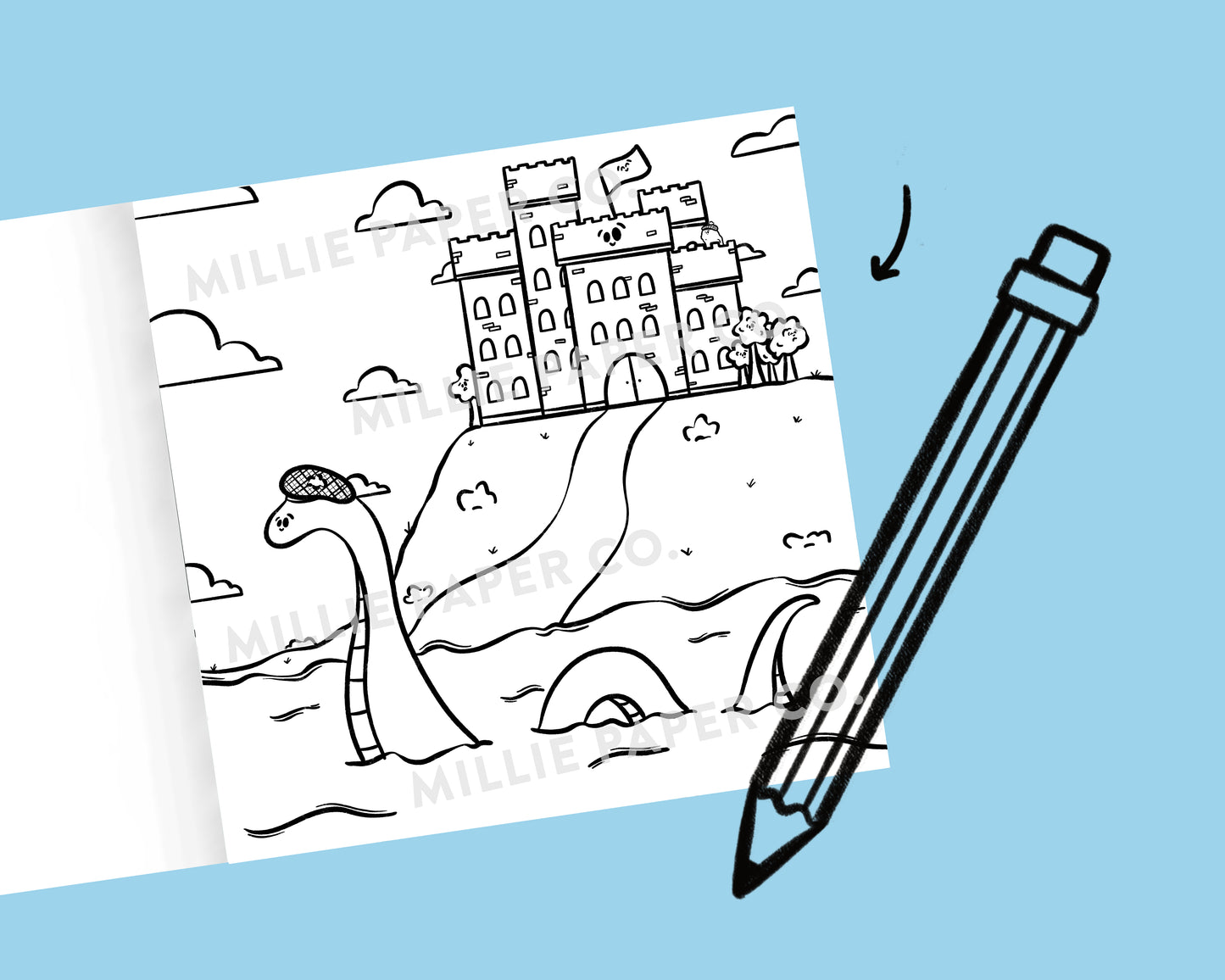 OOPS Places with Faces Coloring Book