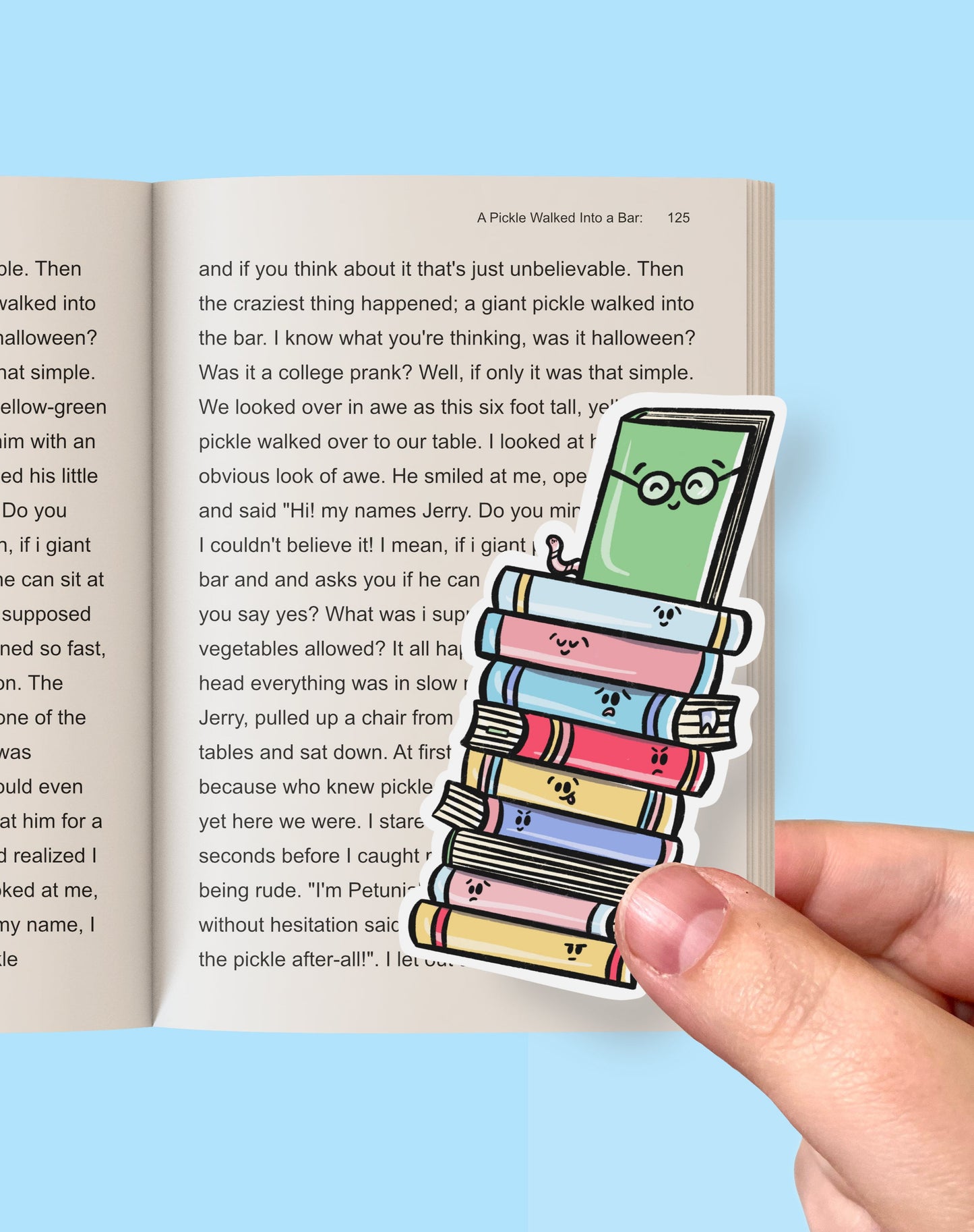 Book Stack Jumbo Bookmark