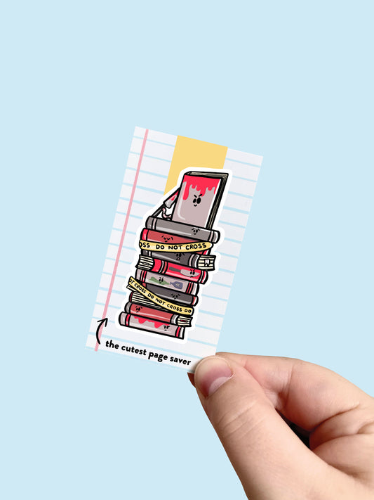 Thriller Book Stack Magnetic Bookmark