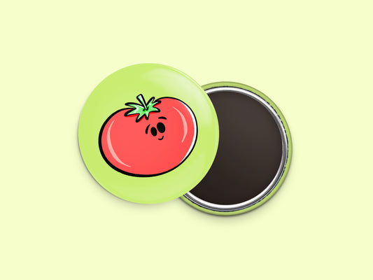 Tomato Button Fridge Magnet