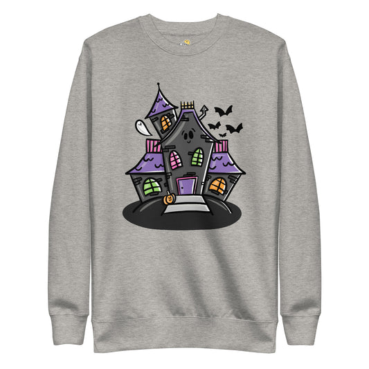 Haunted House Unisex Premium Sweatshirt