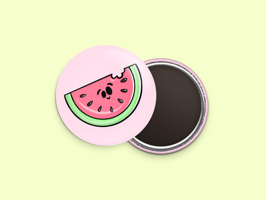 Watermelon Button Fridge Magnet