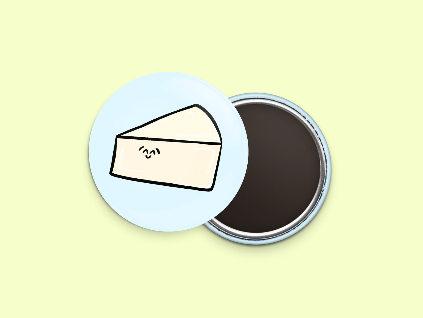 Monterray Jack/White Cheddar Cheese Button Fridge Magnet